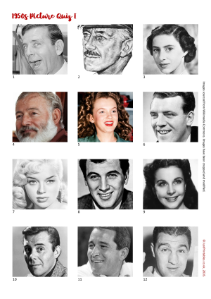 1950s picture quiz preview