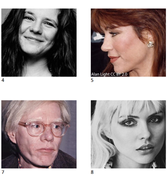 Printable 1970s picture quizzes featuring famous faces and celebrities from the Seventies