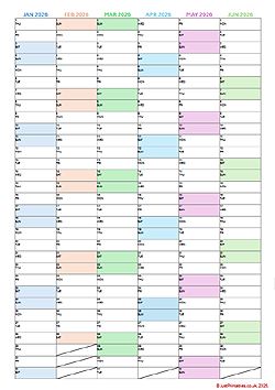 yearly planner left side