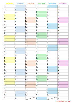 yearly planner right side