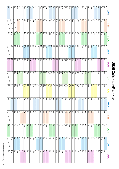 Free printable 2026 calendars