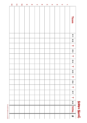 Quiz Score Sheet Preview