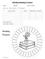 Reading tracker preview