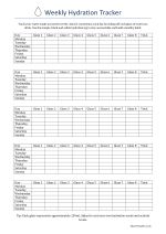 Weekly Hydration Tracker Preview
