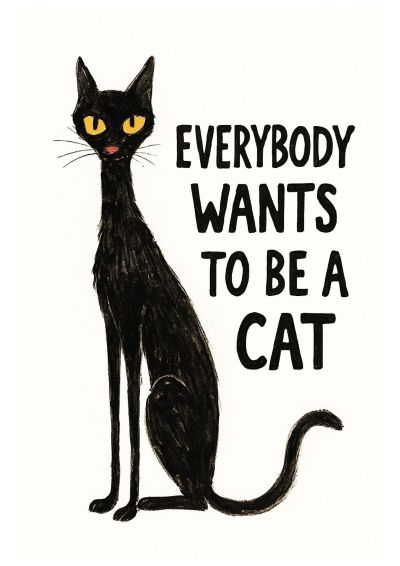 Printable cat wall art