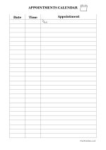 Appointments Tracker Preview