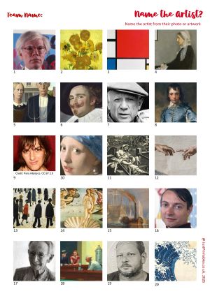 Printable Picture Quiz Sheet Preview