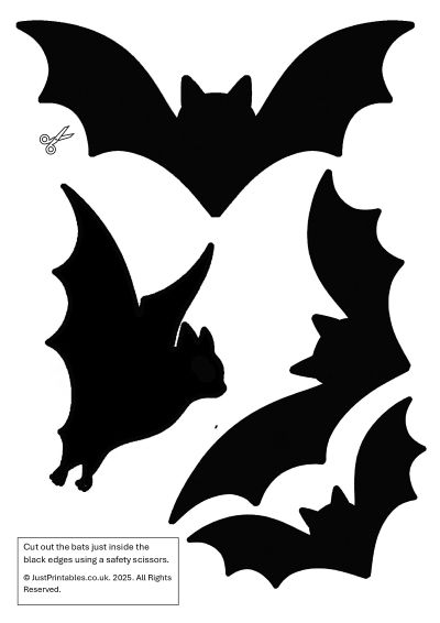 cut out bats sheet