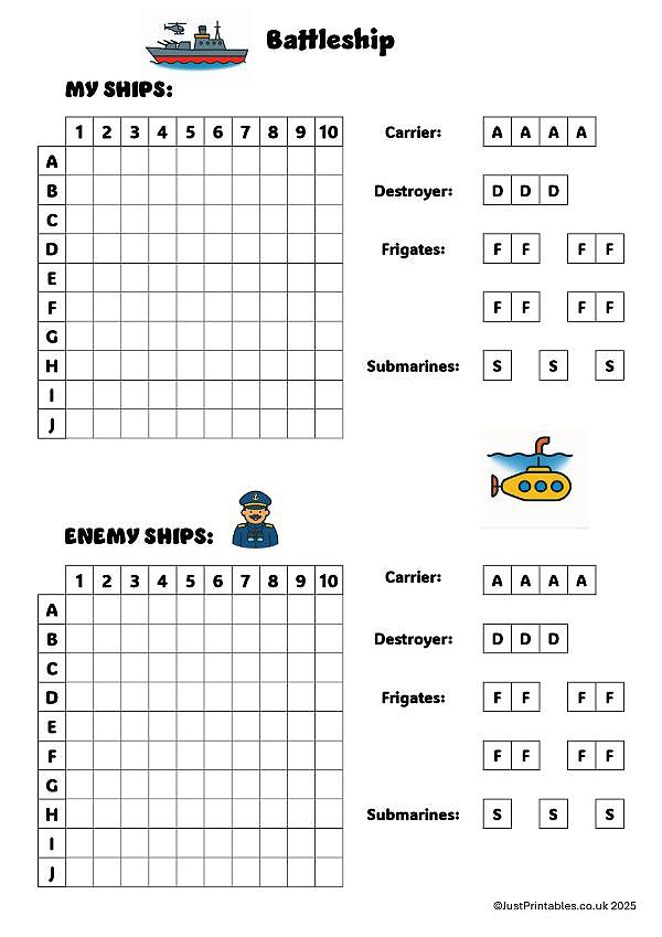 Battleship Grid Preview