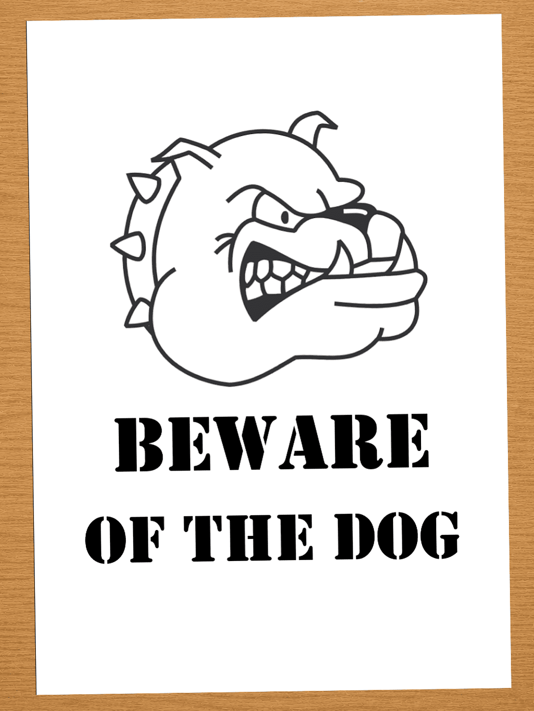Beware of dog