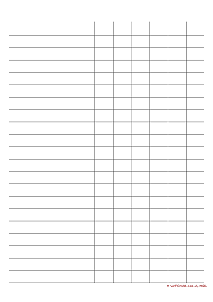 Printable 10 Round Quiz Score Sheet