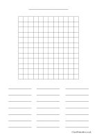 Blank Word Search PDF Template Preview