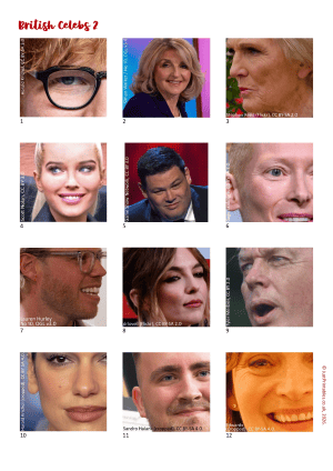 British Celebrities Picture Quiz