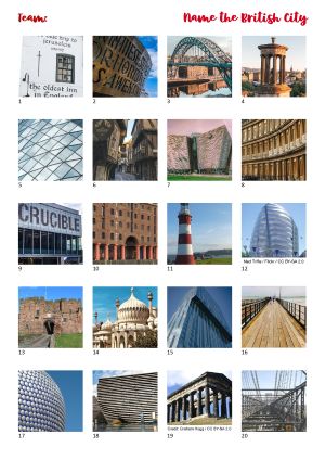 Printable Picture Quiz Sheet Preview