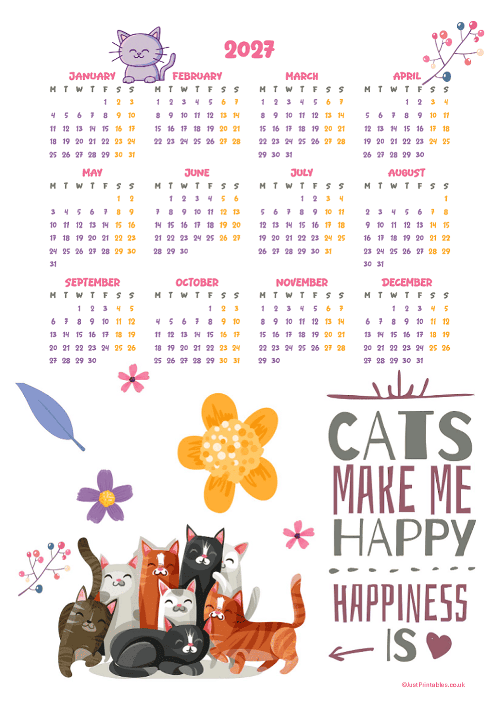 printable 2017 calendars