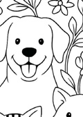 Cats and dogs in foliage preview