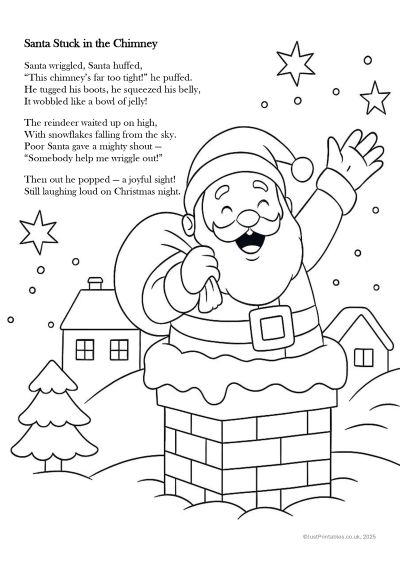 Santa got stuck in the chimney