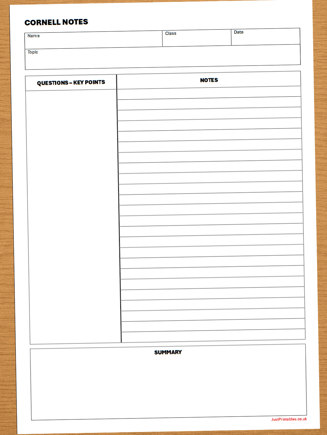 Cornell notes