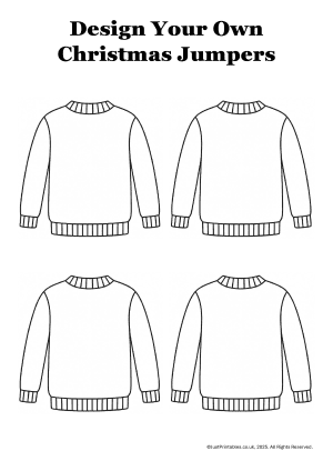 Design Your Own Christmas Jumper Printable