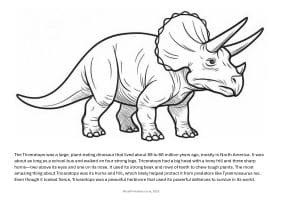 Triceratops image and descriptions