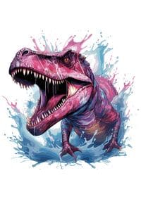 Dinosaur painting preview