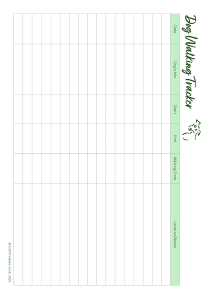 Dog walking landscape record