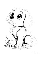 Dog Dot-to-Dot Worksheet Preview