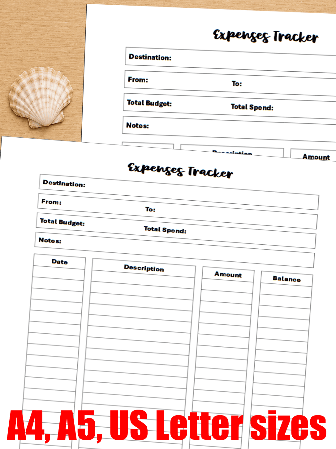 Travel expenses tracker