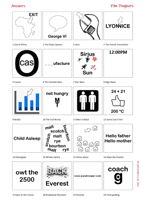 Film Dingbats Puzzle Preview