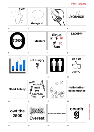 Film Dingbats Puzzle Preview