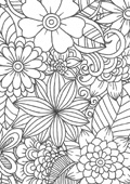 Butterflies in the garden colouring page preview