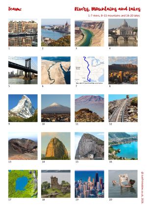 Printable Picture Quiz Sheet Preview