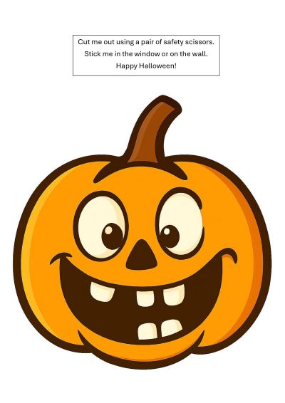 Cut out pumpkin