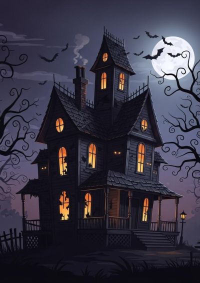 Haunted house poster
