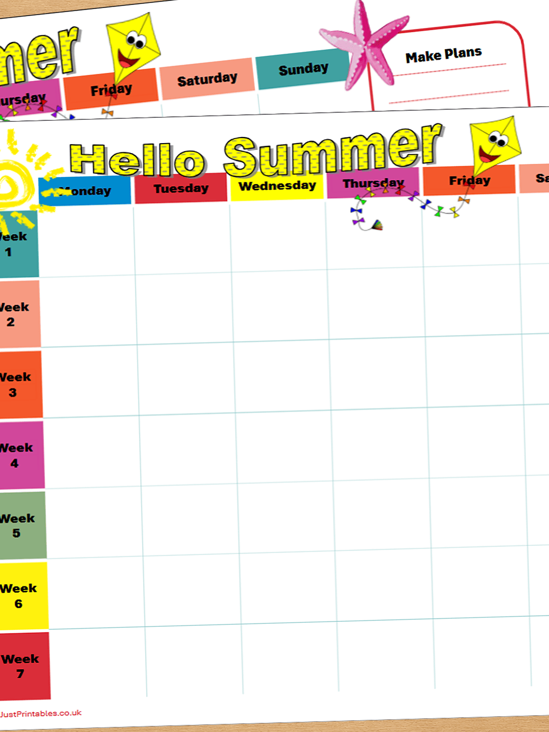hello summer planner