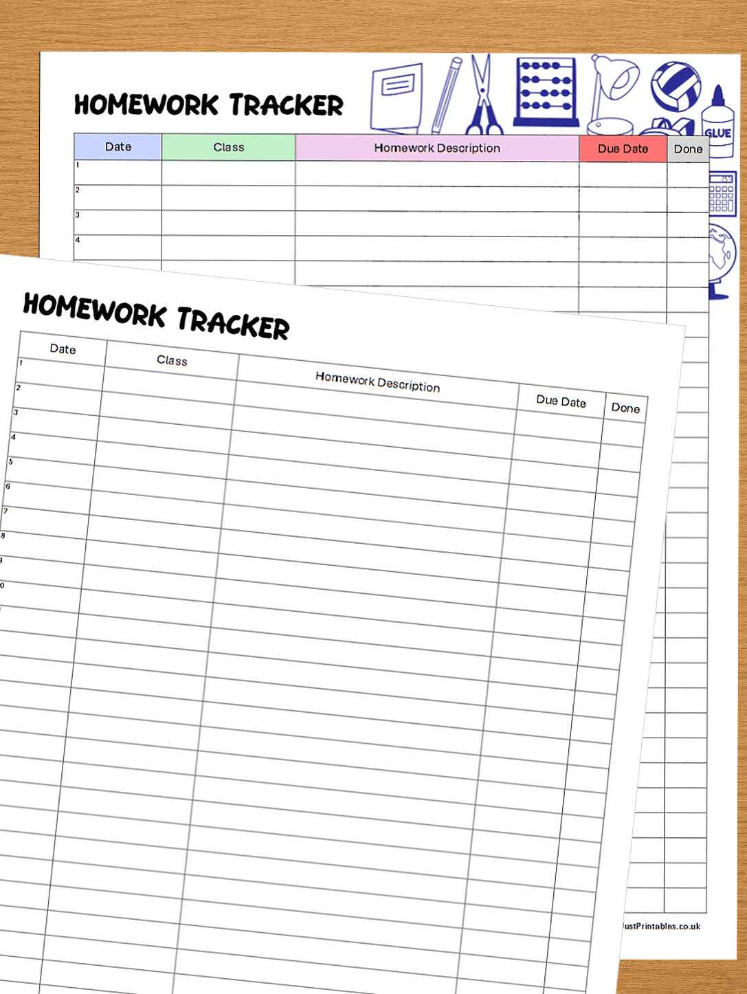 Homework tracker
