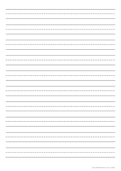 Narrow ruled lined paper with margin preview