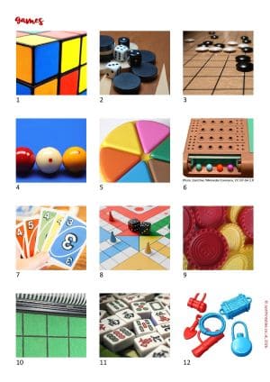 Printable Picture Quiz Sheet Preview