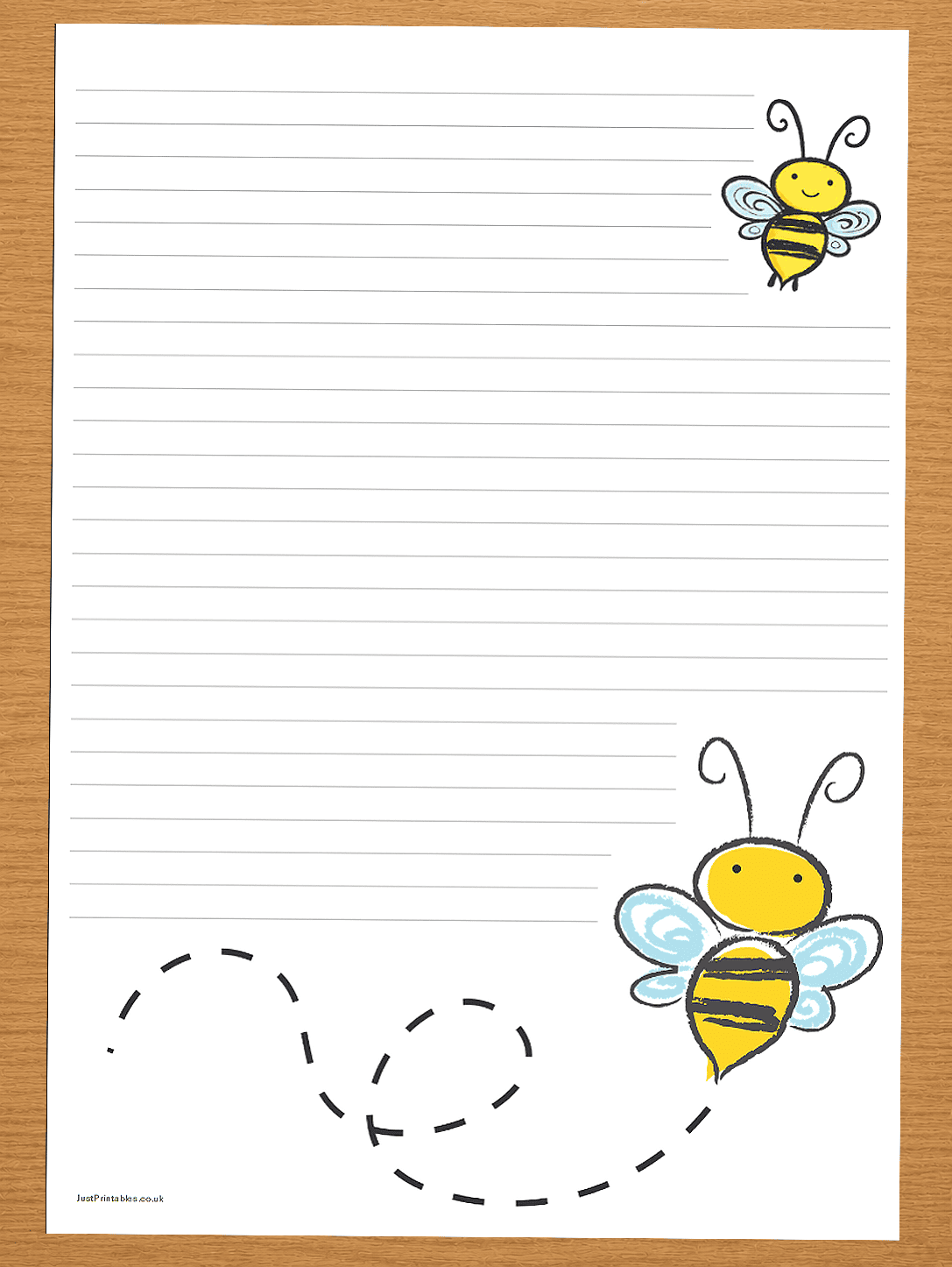 Paris lined paper preview