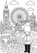 London Colouring Page Preview