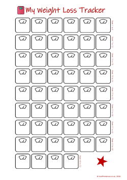 Weight loss tracker chart preview