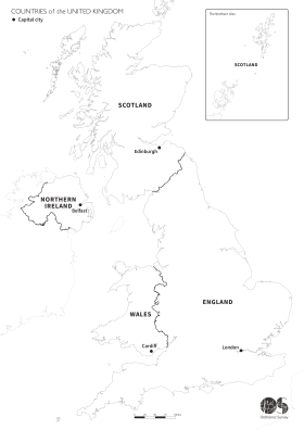 Ordnance survey map of the UK