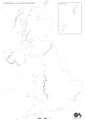 Ordnance survey map of the UK