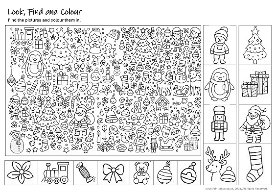 Preview of printable Christmas activities for kids