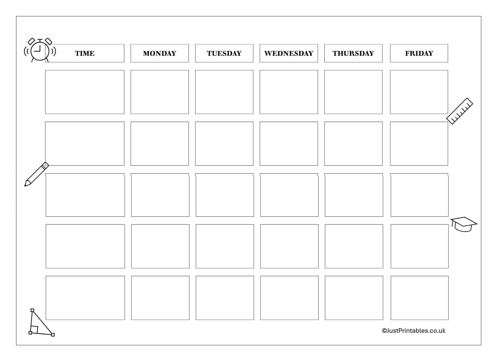 School Timetable preview