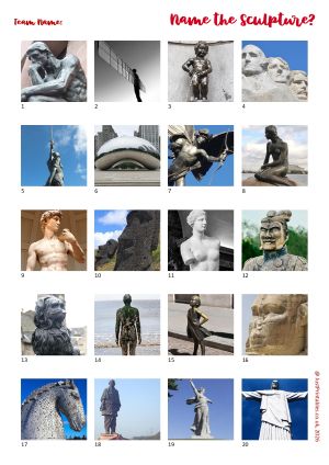 Printable Picture Quiz Sheet Preview