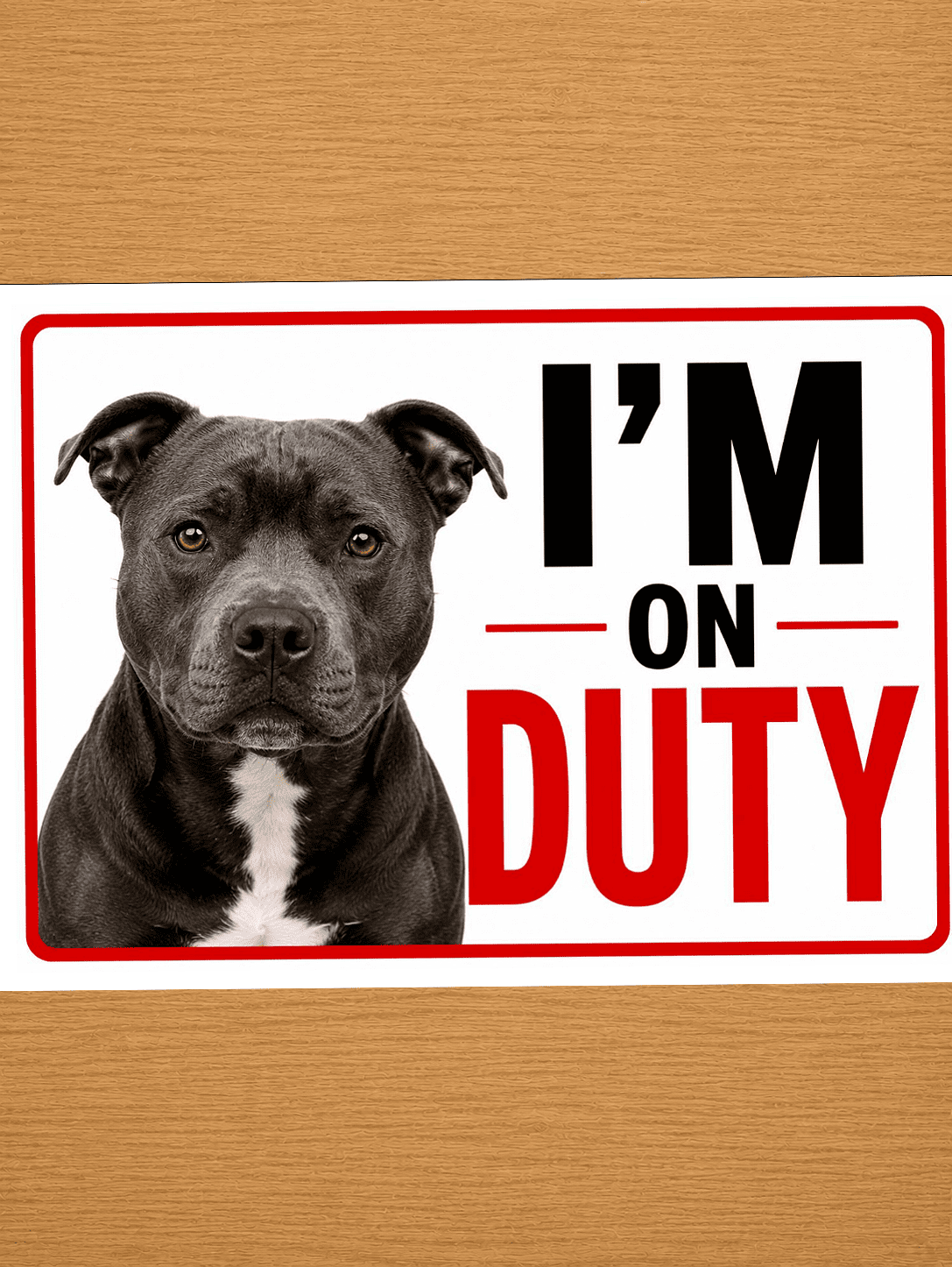 Dog warning sign