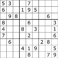 Printable Sudoku Puzzle Preview