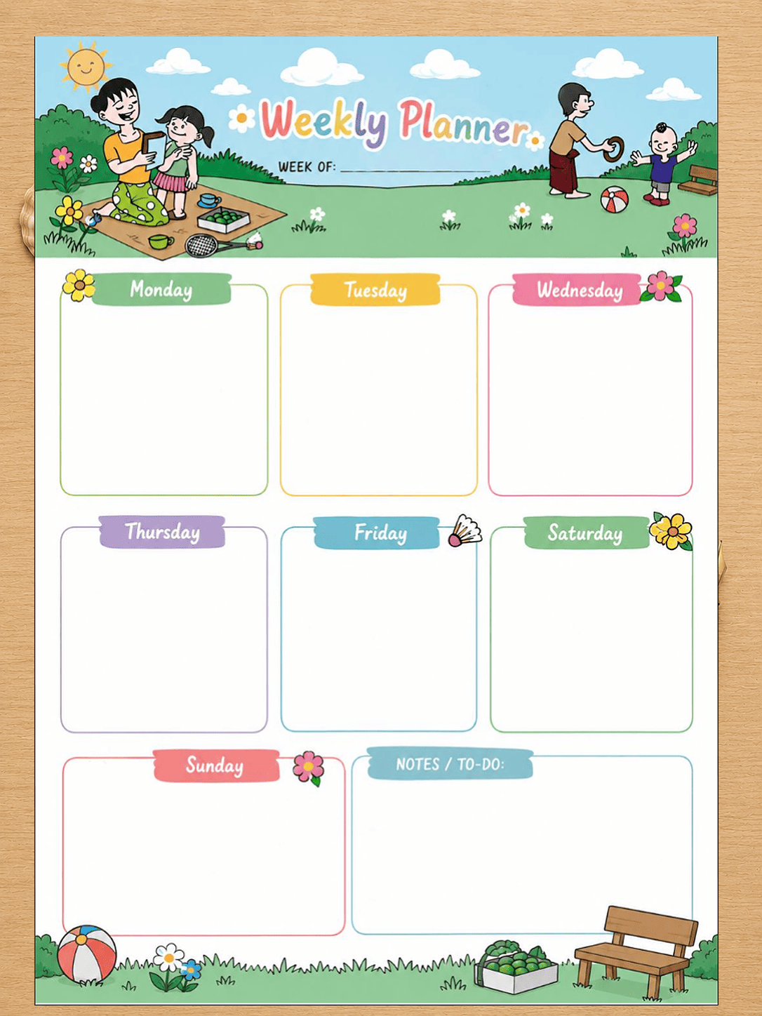 Summer planner