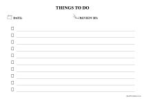 Things to-do list preview